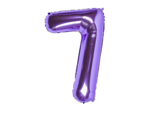 Picture of FOIL BALLOON NUMBER 7 PURPLE 40 INCH